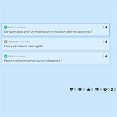 Application de questions-réponses interactives