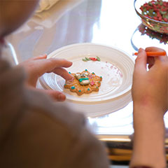 Atelier pâtisserie de décoration de biscuits pour les enfants