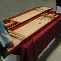 Le jeu traditionnel en bois du billard-hollandais