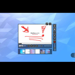 application tactile de dessin ou note sur un clip vidéo