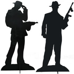 silhouette de décors gangsters