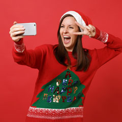 Animations photos selfie en ligne spéciale noël