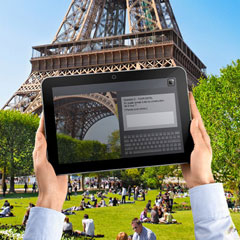 Un rallye numérique sur tablette à  la Tour Eiffel